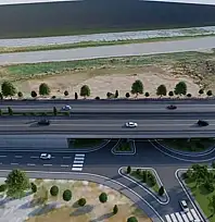 Seviyeli köprülü kavşak trafiği rahatlattı