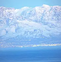 Teleskopik lensle Bitlis'ten Van'ı görüntüledi