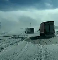 Tendürek Geçidi yoğun kar ve tipi nedeniyle ulaşıma kapandı
