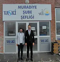 Türkmenoğlu'ndan VASKİ Muradiye Şube Şefliğine ziyaret