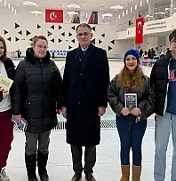 Vali Balcı Buz Pateni Salonu'nda incelemelerde bulundu