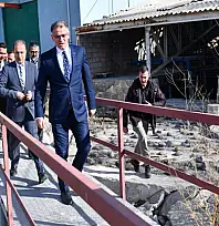 Vali Balcı, Gürpınar'da incelemelerde bulundu