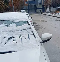 Van'a kar yağdığı gibi eridi