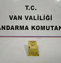 Van'da 1 kiloluk kültçe altın ele geçirildi