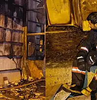 Van'da iş yeri yangını korkuttu