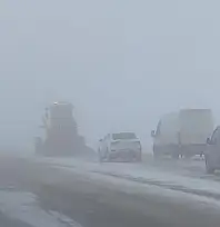 Van'da kar ve sis trafiği vurdu: Görüş mesafesi 30 metreye düştü
