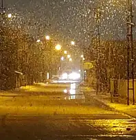 Van'da lapa lapa kar yağışı