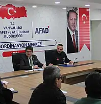 Van'da olumsuz hava şartlarına karşı tedbirler ele alındı