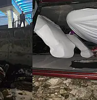 Van'da otomobil takla attı