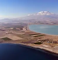 Van Gölü, Arin Gölü ve Süphan Dağı aynı kadrajda görüntülendi