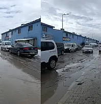 Van Oto Sanayi Sitesinde kar sonrası oluşan göletler tepkiye neden oldu