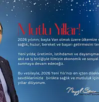 VAN TİCARET BORSASI BAŞKANI NAYİF SÜER'DEN YENİ YIL MESAJI