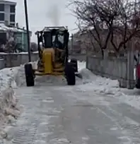 Vanyolu ve Tekevler Mahallesi'nde kar temizleme çalışmaları tamamlandı