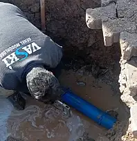 VASKİ'den su arızasına müdahale