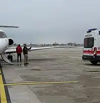 Yenidoğan bebek uçak ambulansla Konya'ya sevk edildi