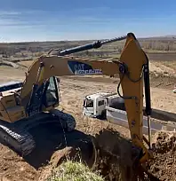 Yeşilköy Mahallesi'nde yol açma çalışmaları sürüyor