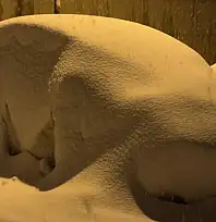 Yüksekova'da kar kalınlığı 40 santimetreyi geçti