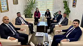 Adli heyetten Kaymakam Rahmi Bulut'a ziyaret