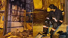 Van'da iş yeri yangını korkuttu