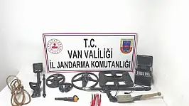 Van'da kaçak kazı yapan 3 kişi yakalandı