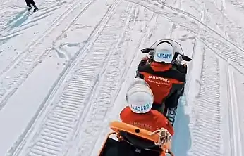 Abalı kayak merkezi'nde JAK timleri görev başında