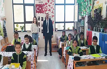 Alhan, Beydağı İlkokulu'nu ziyaret etti