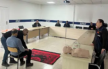 Aşkale Çimento personeline ilkyardım güncelleme eğitimi