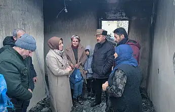 Başkale Belediyesi'nden Yangın Mağduru Aileye Destek