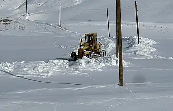 Başkale'de karla mücadele çalışmaları sürüyor