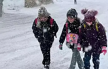 Çaldıran'da eğitime kar engeli