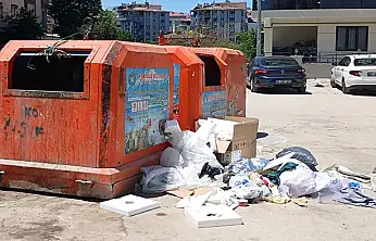 Çöp konteynerlerinde hijyen alarmı