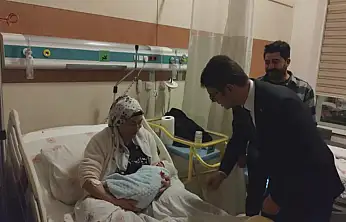 Erciş'te 2026'nın ilk bebeği Mert Buğra oldu