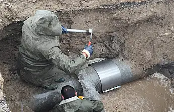 Erciş'te 500'lük ana isale hattı onarıldı