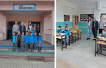 Erciş'te şube müdürlerinden okullara rehberlik ziyareti