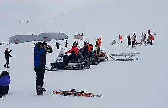 Gazeteciler Abalı Kayak Merkezi'nde buluştu