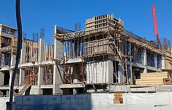 Hz. Ömer Camii inşaat çalışmaları soğuklara rağmen sürüyor