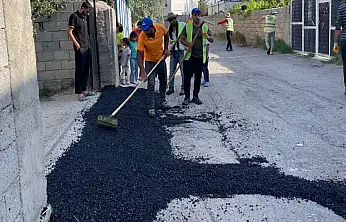 İstasyon Mahallesi'nde asfalt çalışması