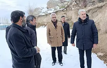 Kanan'dan yapımı süren cami ve taziye evine ziyaret