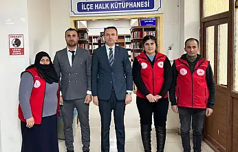 Kaymakam Bakan'dan ilçe halk kütüphanesi'ne inceleme