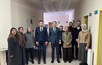 Kaymakam Bakan'dan İlçe Sağlık Müdürlüğü'ne inceleme