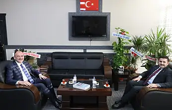 Kaymakam  Bulut'tan İl Milli Eğitim Müdürü Çandıroğlu'na hayırlı olsun ziyareti