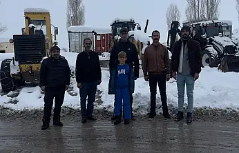 Kaymakam Karaloğlu, karla mücadele çalışmalarını inceledi