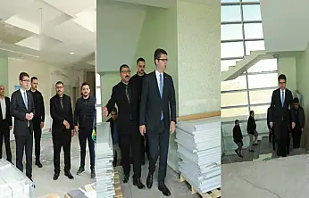 Kaymakam Karaloğlu, öğretmen Evindeki tadilat çalışmalarını inceledi