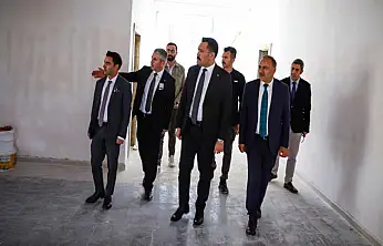 Kaymakam Türkmenoğlu, Kur'an kursu inşaatını inceledi