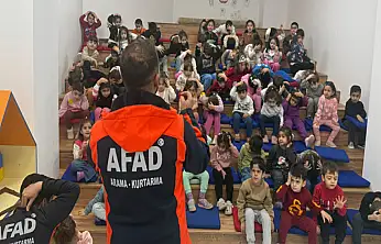Kreş öğrencilerine afet farkındalık eğitimi