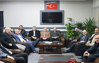 MHP heyetinden, Milli Eğitim Müdürü Çandıroğlu'na ziyaret