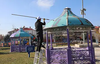 Selahattin Eyyubi Parkı'nda bakım ve onarım çalışması