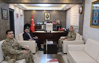 Tuğgeneral Avkıran'dan Kaymakam Bulut'a ziyaret