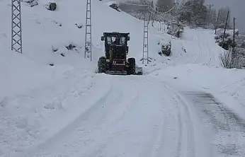 Tuşba'da kırsal mahallelerde karla mücadele sürüyor