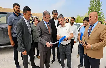 Vali Balcı, Elmalık yolu çalışmalarını yerinde inceledi